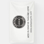 Bedrijfs Logo en Website Douane Bedrijf Spandoek (Verticaal)