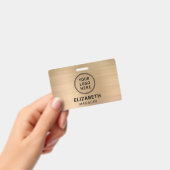 Bedrijfs Logo Gold Naam Badge (Handheld)