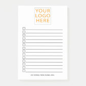 Bedrijfs Logo hier Gepersonaliseerde BedrijfsContr Post-it® Notes (Voorkant)