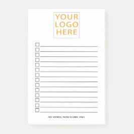 Bedrijfs Logo hier Gepersonaliseerde BedrijfsContr Post-it® Notes