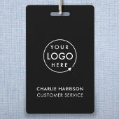 Bedrijfs Logo-ID | Moderne zwarte medewerkers Badge