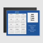 Bedrijfs Logo Klantenwaardering 2022 Kalender Magnetische Uitnodiging (Voorkant / Achterkant)