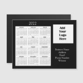 Bedrijfs Logo Klantenwaardering 2022 Kalender Magnetische Uitnodiging (Voorkant / Achterkant)