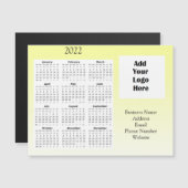 Bedrijfs Logo Klantenwaardering 2022 Kalender Magnetische Uitnodiging (Voorkant / Achterkant)
