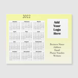 Bedrijfs Logo Klantenwaardering 2022 Kalender Magnetische Uitnodiging