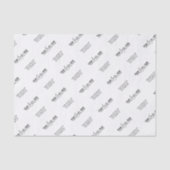 Bedrijfs Logo merk Slogan Persoonlijke Zaken Tissuepapier (Voorkant)