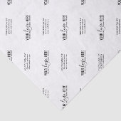 Bedrijfs Logo merk Slogan Persoonlijke Zaken Tissuepapier (Detail)