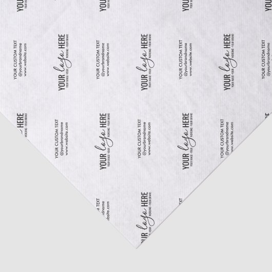 Bedrijfs Logo merk Slogan Persoonlijke Zaken Tissuepapier (Detail)