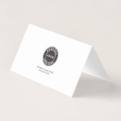 Bedrijfs Logo met briefje Mini Dank u wel Visitekaartje (Achterkant)