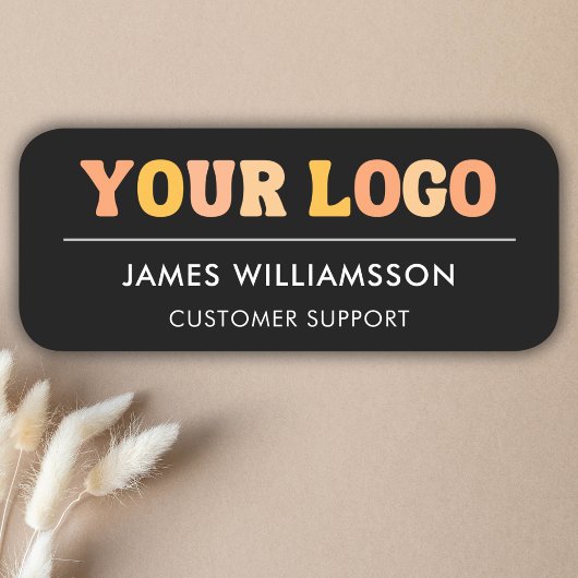 Bedrijfs Logo Modern Personeel Magnetisch Naamplaatje