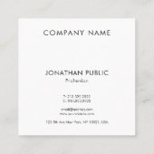 Bedrijfs Logo Moderne Professionele Sjabloon Vierkante Visitekaartje (Achterkant)