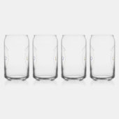 Bedrijfs Logo Naam Slogan Elegant Eenvoudige Chic Blikvorm Glas (Rechts)