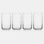 Bedrijfs Logo Naam Slogan Elegant Eenvoudige Chic Blikvorm Glas (Links)