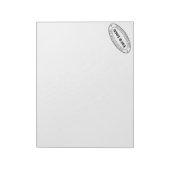 Bedrijfs Logo Naam Website Bedrijf Notitieblok (Linkerzijde)