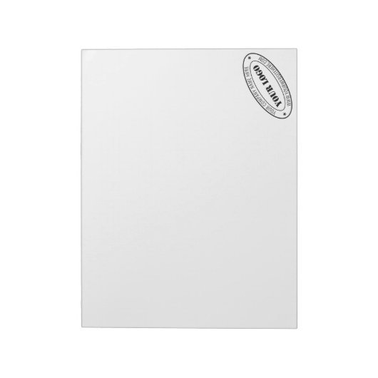 Bedrijfs Logo Naam Website Bedrijf Notitieblok (Linkerzijde)