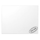 Bedrijfs Logo Naam Website Bedrijf Notitieblok (Voorkant)