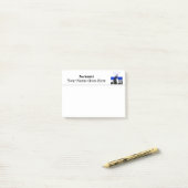 Bedrijfs logo ontwerp uw eigen post-it® notes (Op bureau)