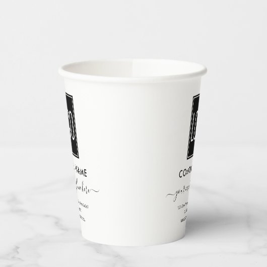 Bedrijfs Logo Papieren Bekers (Links)