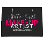 Bedrijfs logo Persoonlijke Makeup Artist Standaard Groot Cadeauzakje (Voorkant)