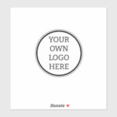 Bedrijfs Logo Professional bedrijfslaptop Sticker (Vel)