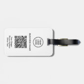 Bedrijfs Logo QR Code Bagagelabel (Achterkant horizontaal)