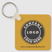 Bedrijfs Logo QR Code en Collectief Personeel van  Sleutelhanger (Voorkant)