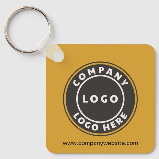 Bedrijfs Logo QR Code en Collectief Personeel van  Sleutelhanger (Voorkant)