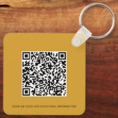 Bedrijfs Logo QR Code en Collectief Personeel van  Sleutelhanger (Achterkant)