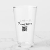 Bedrijfs Logo & QR Code Glas (Voorkant)