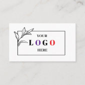 Bedrijfs Logo QR Code Moderne Beroeps Visitekaartje (Voorkant)