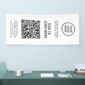 Bedrijfs Logo QR Code Spandoek (Beurs)