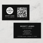 Bedrijfs Logo QR Code Visitekaartje (Voorkant / Achterkant)