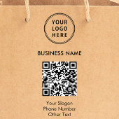 Bedrijfs Logo QR Code Zelfinktende Stempel