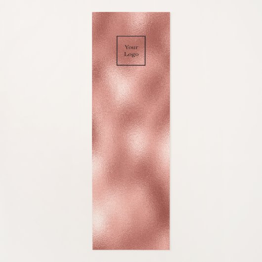 Bedrijfs logo roos goud metaalstudio yogamat (Voorkant)
