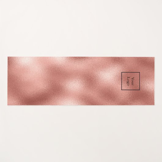 Bedrijfs logo roos goud metaalstudio yogamat (Voorkant (horizontaal))