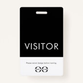 Bedrijfs Logo Visitor Badge (Voorkant)