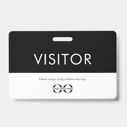 Bedrijfs Logo Visitor Badge (Voorkant)