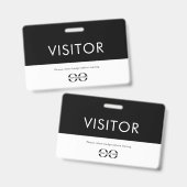 Bedrijfs Logo Visitor Badge (Voor- en achterkant)