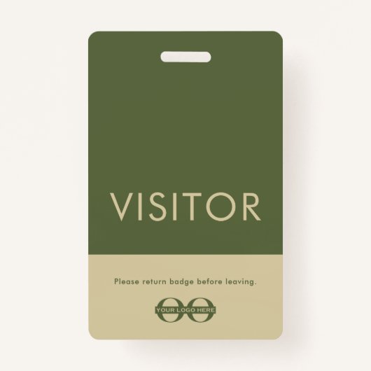 Bedrijfs Logo Visitor Badge (Voorkant)