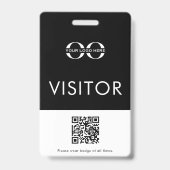 Bedrijfs Logo Visitor Badge (Achterkant)