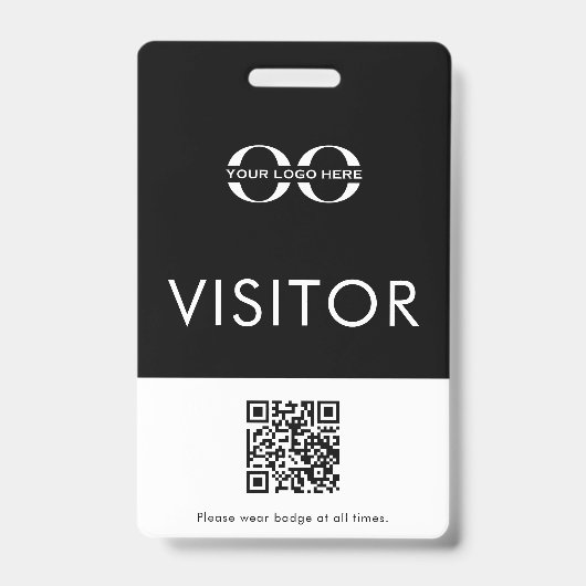 Bedrijfs Logo Visitor Badge (Voorzijde)