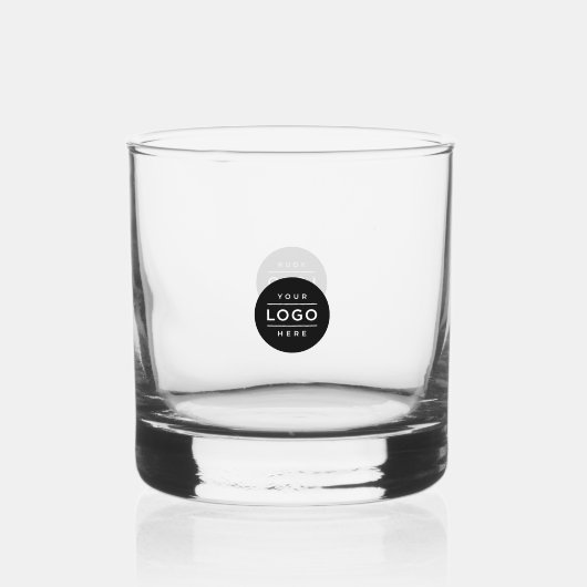 Bedrijfs Logo Whisky Glas (Voorkant)