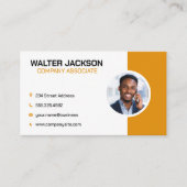 Bedrijfs Man op Telefoon | Visitekaartje ondernemi (Voorkant)