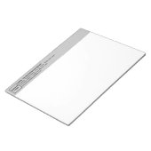 Bedrijfs Merk en de Grijze Rubriek van de Informat Notitieblok (Schuin)