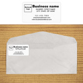 Bedrijfs Merk op het Witte Etiket van het Adres