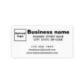 Bedrijfs Merk op het Witte Etiket van het Adres (Voorkant)