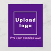 Bedrijfs Merk op Paarse Document Blad (Achterkant)