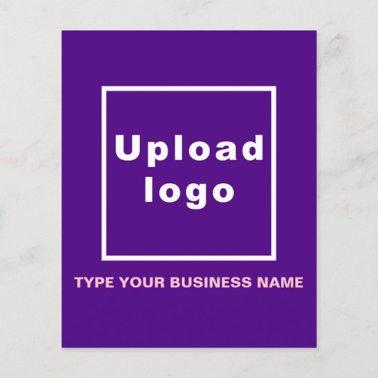 Bedrijfs Merk op Paarse Document Blad (Achterkant)