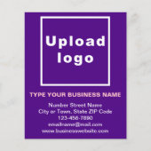 Bedrijfs Merk op Paarse Document Blad (Voorkant)