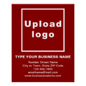 Bedrijfs merk Red Glossy Poster (Voorkant)